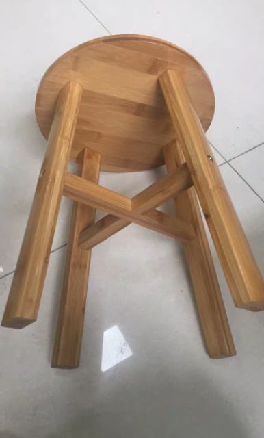 Sẵn, GHẾ ĐẨU = TRE: tròn + vuông 100%Tre Tự Nhiên