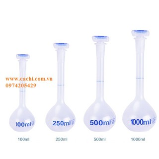 Bình định mức nhựa từ 50ml đến 1000ml màu trắng