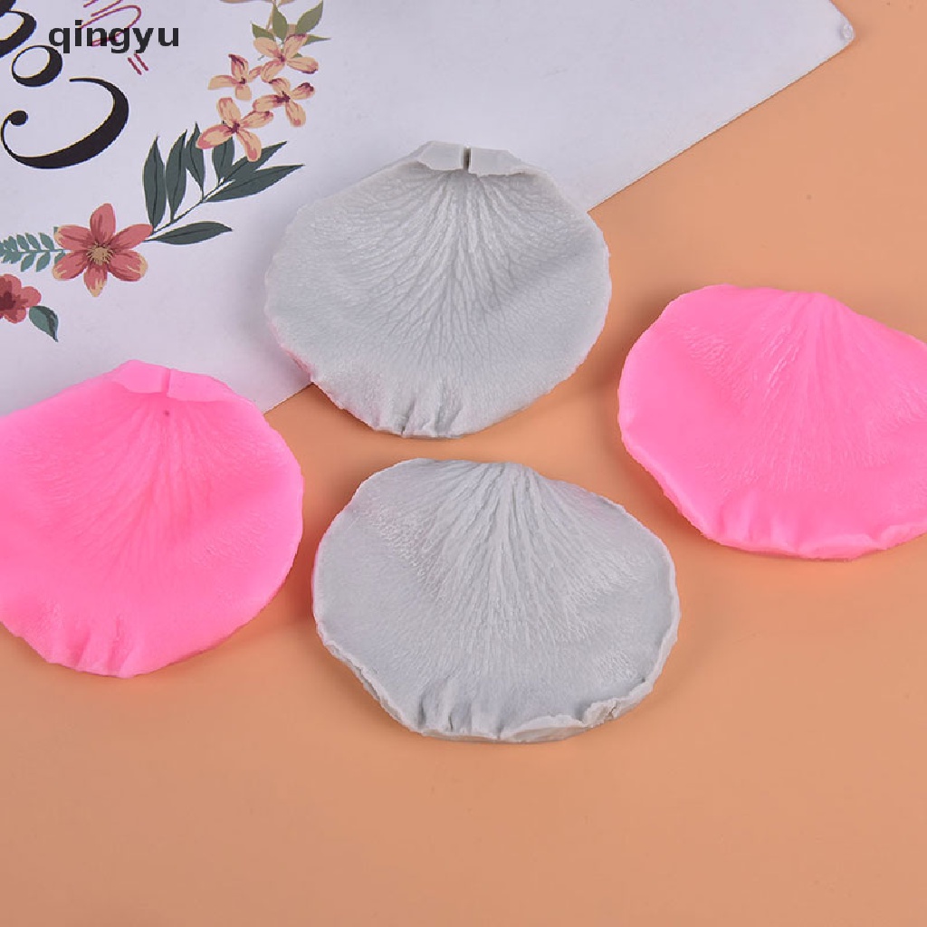 Khuôn silicone tạo hình cánh hoa hồng trang trí bánh