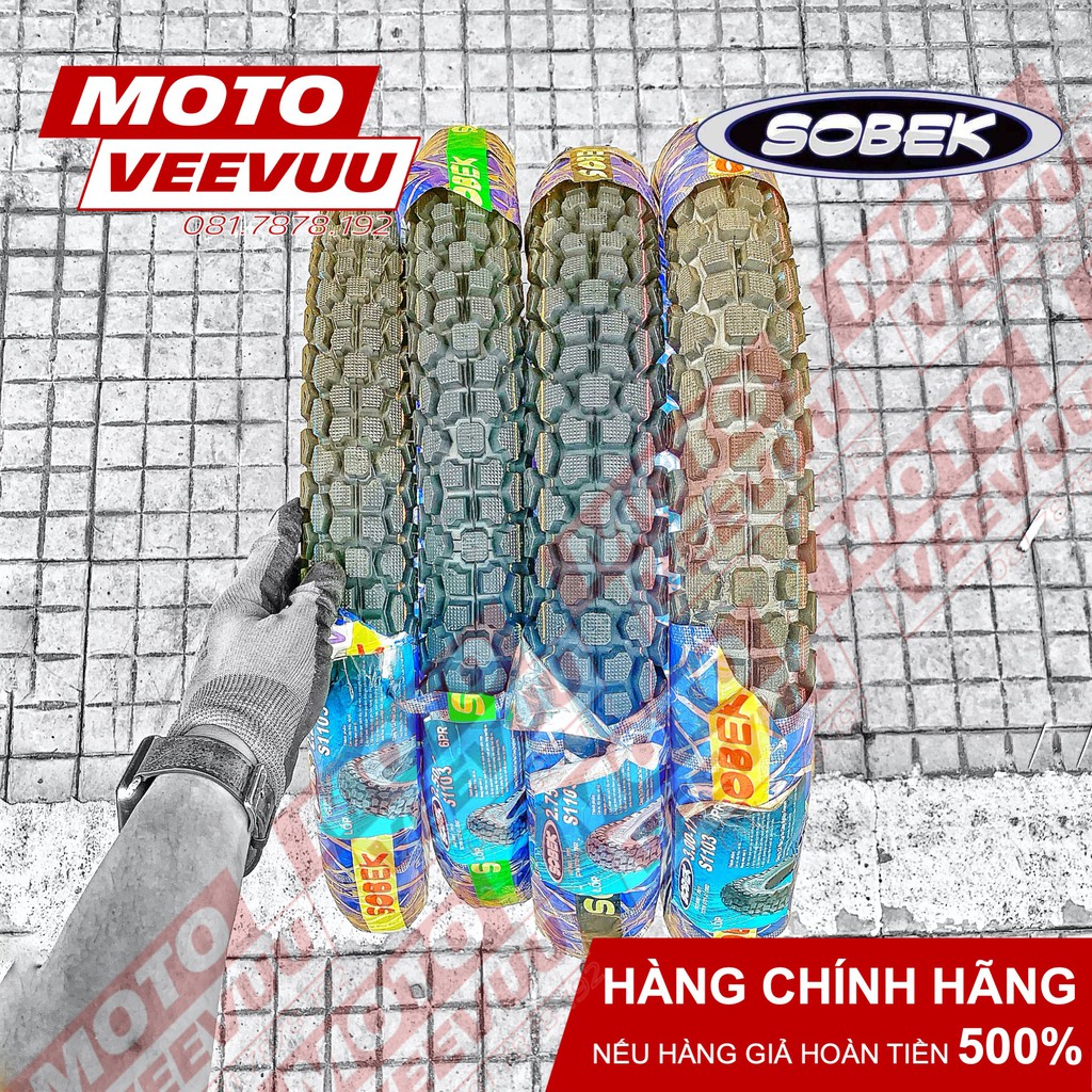 Lốp vỏ xe máy Sobek Gai cục chân chó 2.25-17, 2.50-17, 2.75-17, 3.00-17 TT S1103