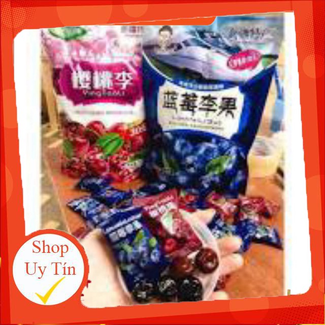 Kẹo Ô Mai Cherry và Việt Quất Gói 408gr Chua Ngọt Siêu Ngon 💝FREESHIP💝 Ô Mai Cherry Việt Quất