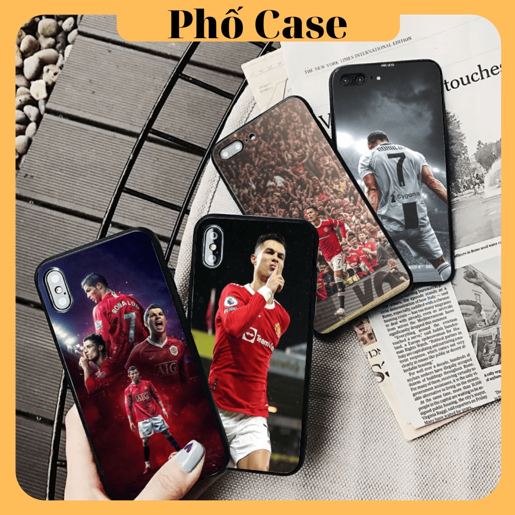 Ốp Lưng Iphone CR7 Cristiano Ronaldo Chất Liệu Kính Cường Lực Dẻo Bóng