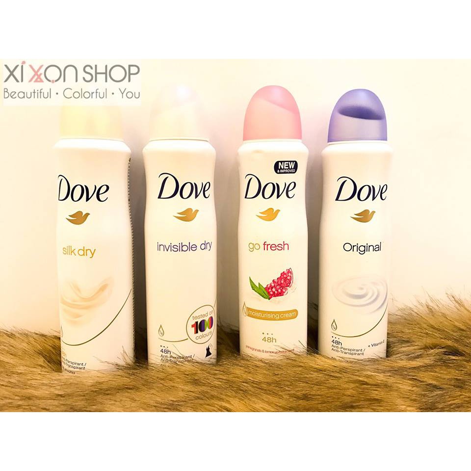 Xịt khử mùi Dove  150ml