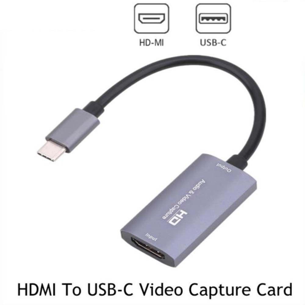 Quillan video capture card usb-c đầu ra hdmi đầu vào âm thanh trò chơi ghi video grabber game recorder capture card usb-c video capture