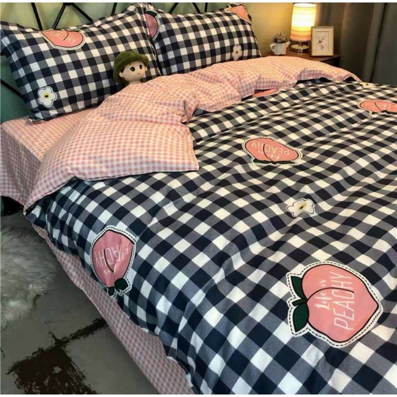 Trọn bộ chăn ga cotton poly nhập khẩu
