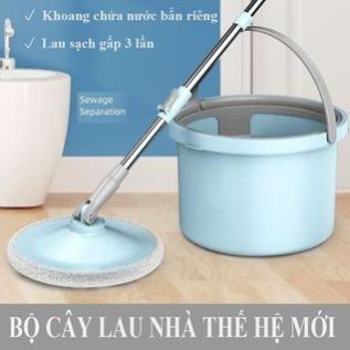 Chổi Lau Nhà Tự Vắt 360 Độ, Tự tách nước bẩn riêng - Cây Lau Nhà Đa Năng