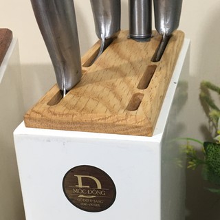 Giá cắm dao mặt gỗ