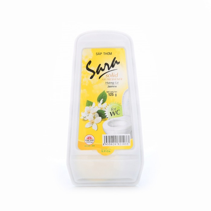 Sáp Thơm Nhà Vệ Sinh Khử Mùi Sara 125g Sáp Thơm Toilet Dùng Cho Cả Phòng Ngủ, Ô Tô, Tủ Quần Áo, Tủ Giày