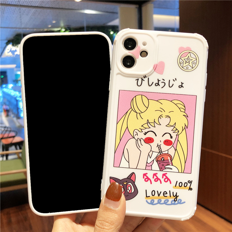 SAILOR MOON Ốp Lưng Phong Cách Thủy Thủ Mặt Trăng Cho Iphone6/6S/6Plus/ 7 / 7plus / 8 / 8 / 8plus / X / Xr / Xs / 11 / 12 / Pro / Max / Plus / Pro