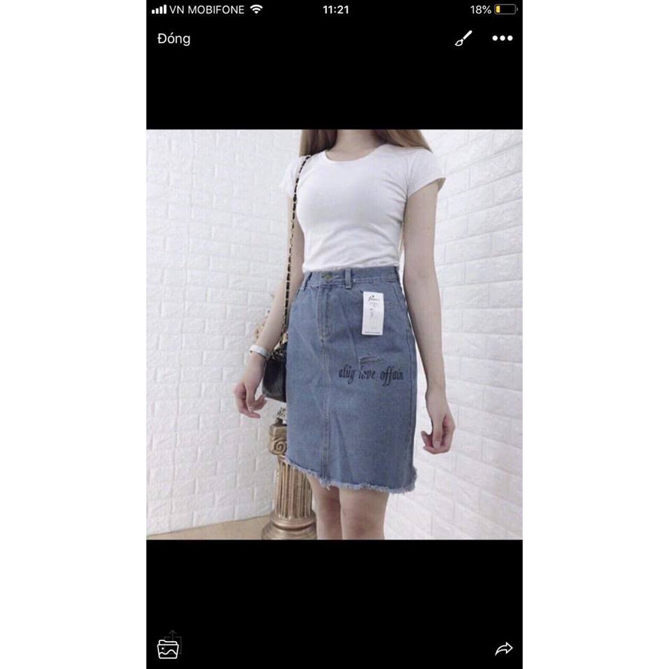 Chân váy jean cao cấp