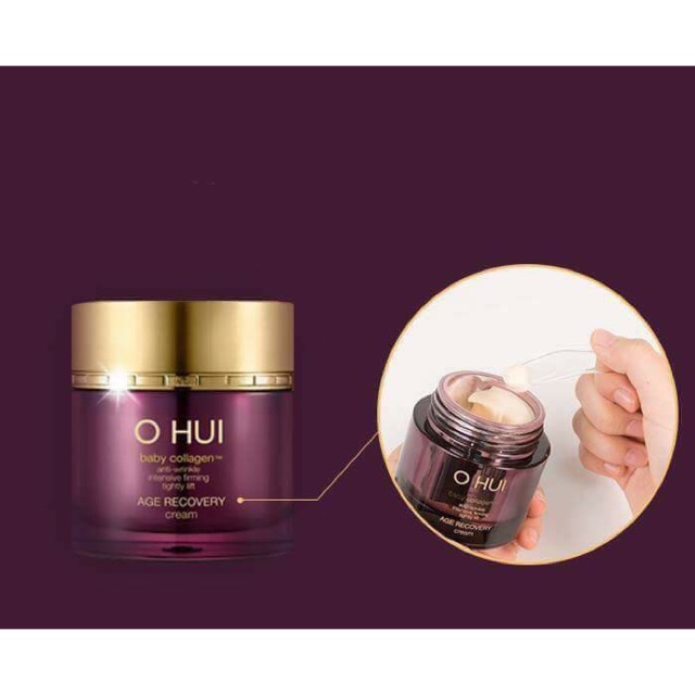 Kem dưỡng chống lão hoá bổ sung baby collagen OHUI AGE RECOVERY CREAM 20ml giữ ẩm cải thiện nếp nhăn/ mỹ phẩm công ty