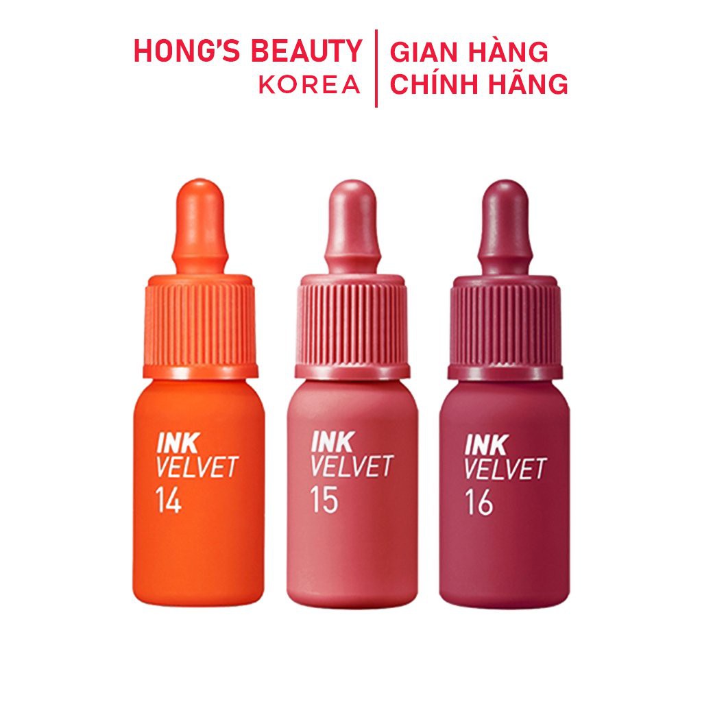 (Màu 14,15,16) Son kem lì Peripera Ink V.elvet Lip Tint dưỡng môi mềm mịn, siêu lì - HONGS BEAUTY