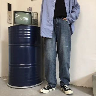[ORDER TAOBAO] Quần Bò Suông Nam Nữ Hàng Qc
