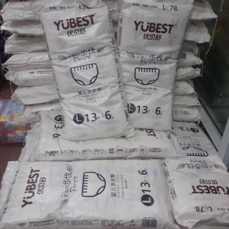 Bỉm yubest angle dán/quần M84,L78,XL72,XXL66