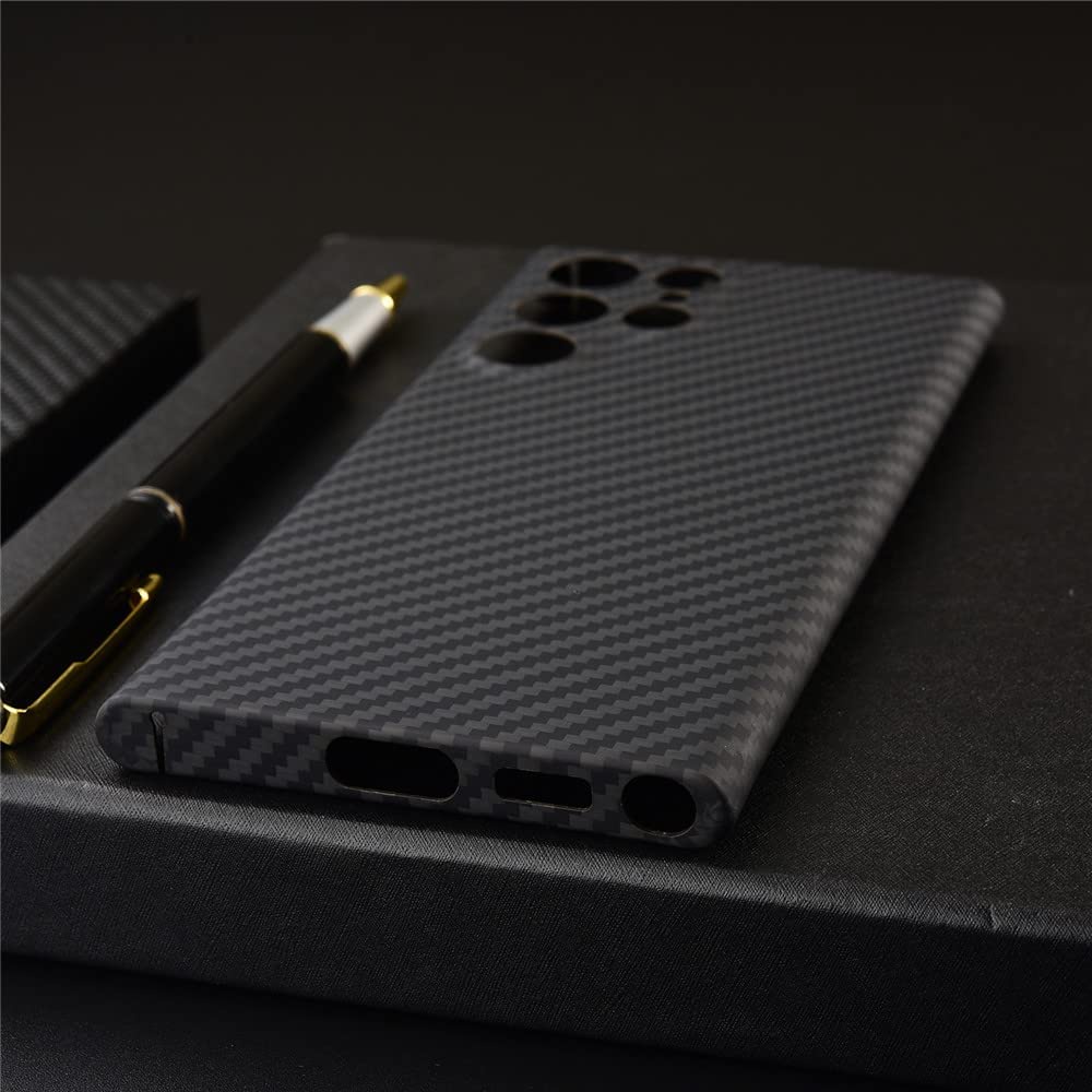 Ốp lưng siêu mỏng bằng sợi Carbon chính hãng cho Samsung Galaxy S24 Ultra S23 Ultra S22 Ultra