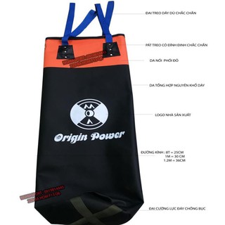 Combo Võ bao cát dù dài 1.2m + găng MMA nhập khẩu cao cấp - Boxing Store
