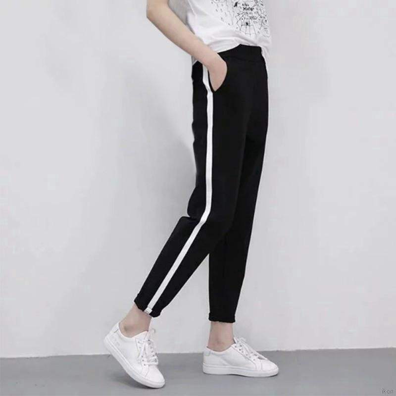 Quần dài kẻ sọc dáng suôn cho nữ quần ống rộng | BigBuy360 - bigbuy360.vn