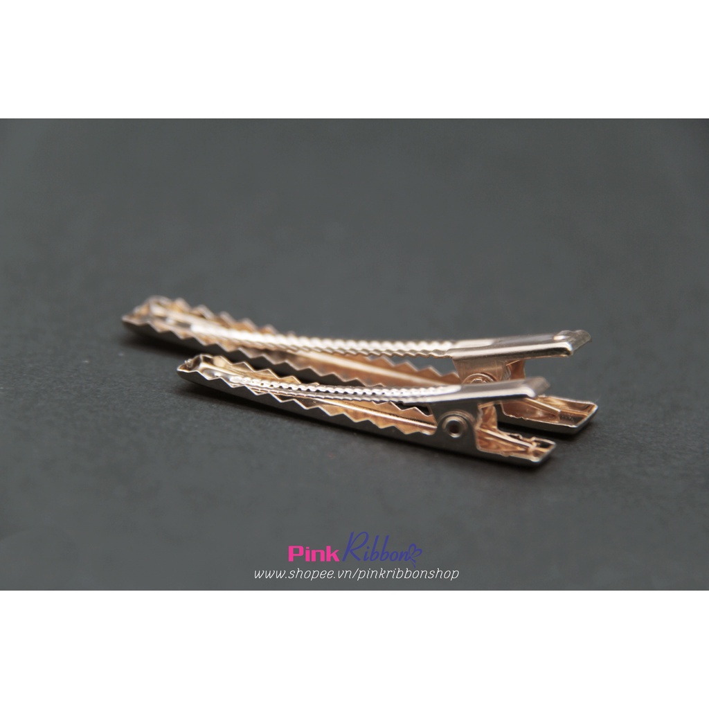 [set 5 cái] Kẹp cá sấu loại thường mạ kim