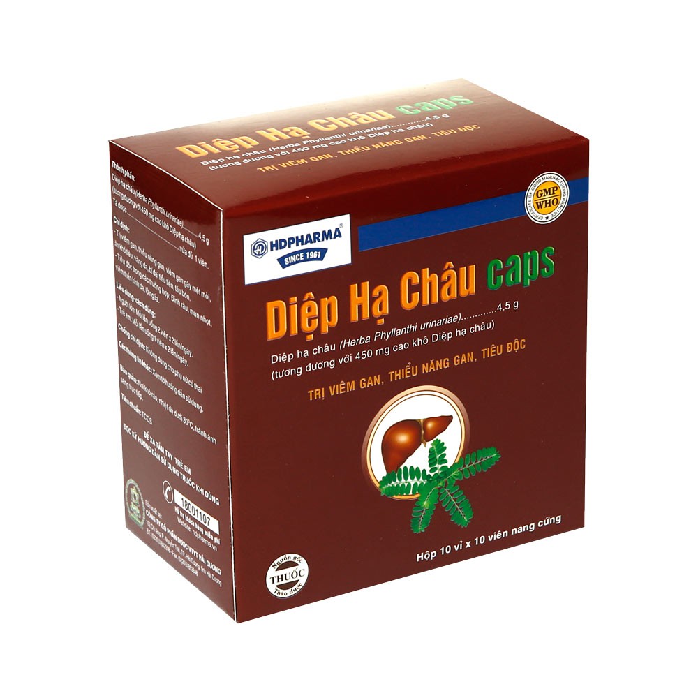 Viên uống nang cứng Diệp Hạ Châu Caps HD 100 viên
