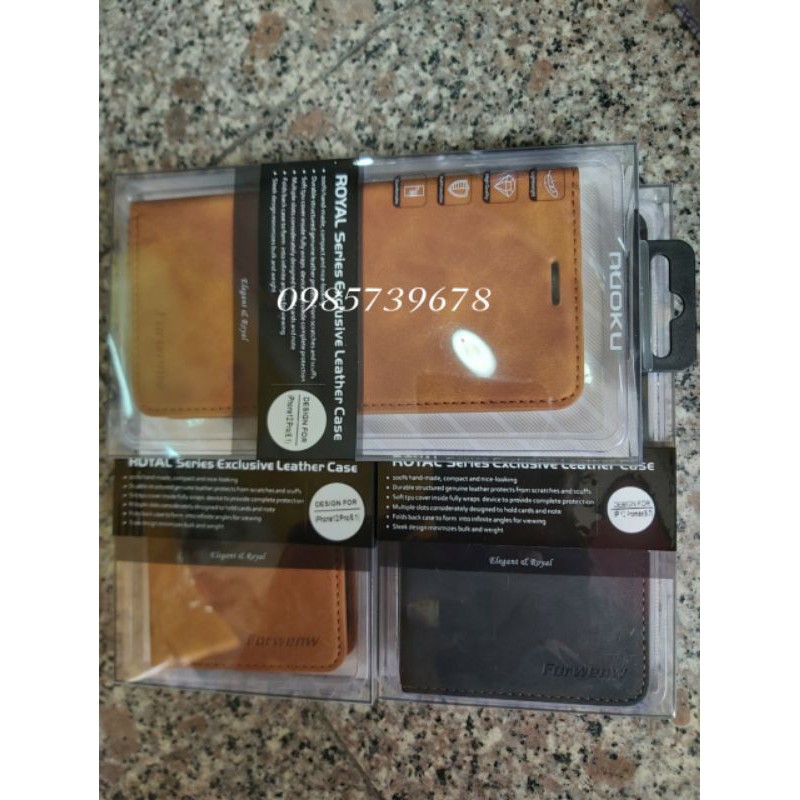 Bao da điện thoại dạng ví nắp lật từ tính có ngăn đựng thẻ ipx/xr/xs max/11 pro/11/11 pro max/12 5.4/12 pro/12 pro max