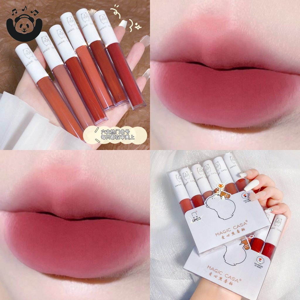 Set Son Môi Chất Nhung Lì Chống Thấm Nước Không Phai Màu CFH