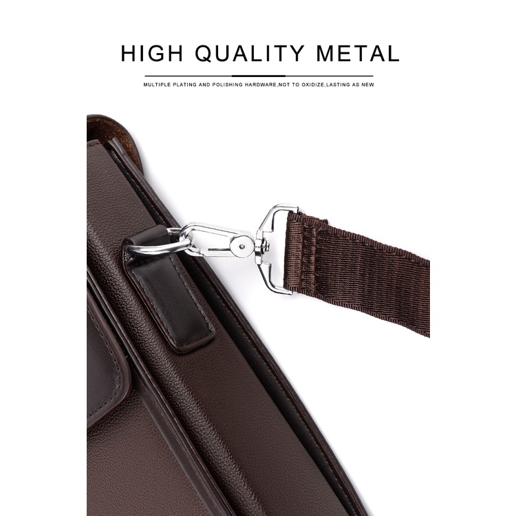 Túi xách đựng laptop/tài liệu bằng da PU phong cách doanh nhân thời trang cho nam