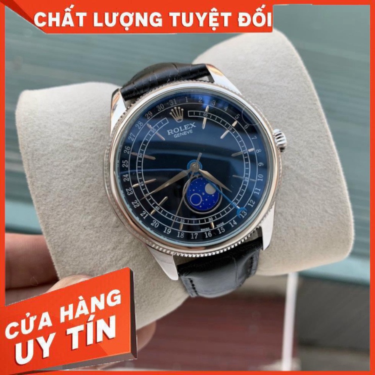 Đồng Hồ Nam RoLex Sun and Moon RA91 Case 42mm Trăng sao 4 kim Máy cơ Automatic Nhật