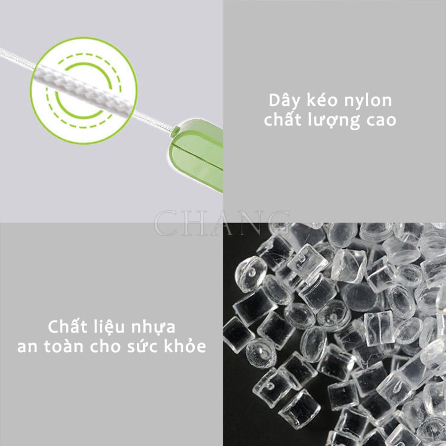 Máy Xay Tỏi Ớt , Xay Rau Củ Qủa Tay Kéo Nắp Mặt Con Lợn 3 Lưỡi Dao Sắc Bén Tiện Dụng