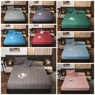 Sét ga gối lụa sateen trần chữ h cao cấp