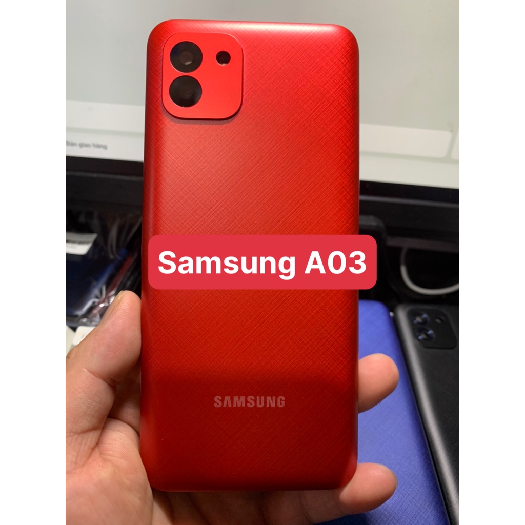 Bộ vỏ điên thoại Samsung A03 / hàng zin