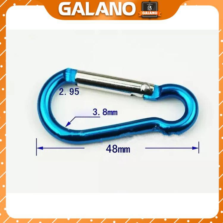 Móc khóa carabiner EDC GALANO gắn chìa khóa xe, balo du lịch chất liệu nhôm siêu bền HG-001091