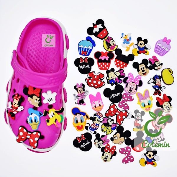 Sticker Nút Cài Dép Jibbitz Charm Gắn Dép Sục Crocs Cá Sấu Duet Sport Crocband Bayaband | BigBuy360 - bigbuy360.vn