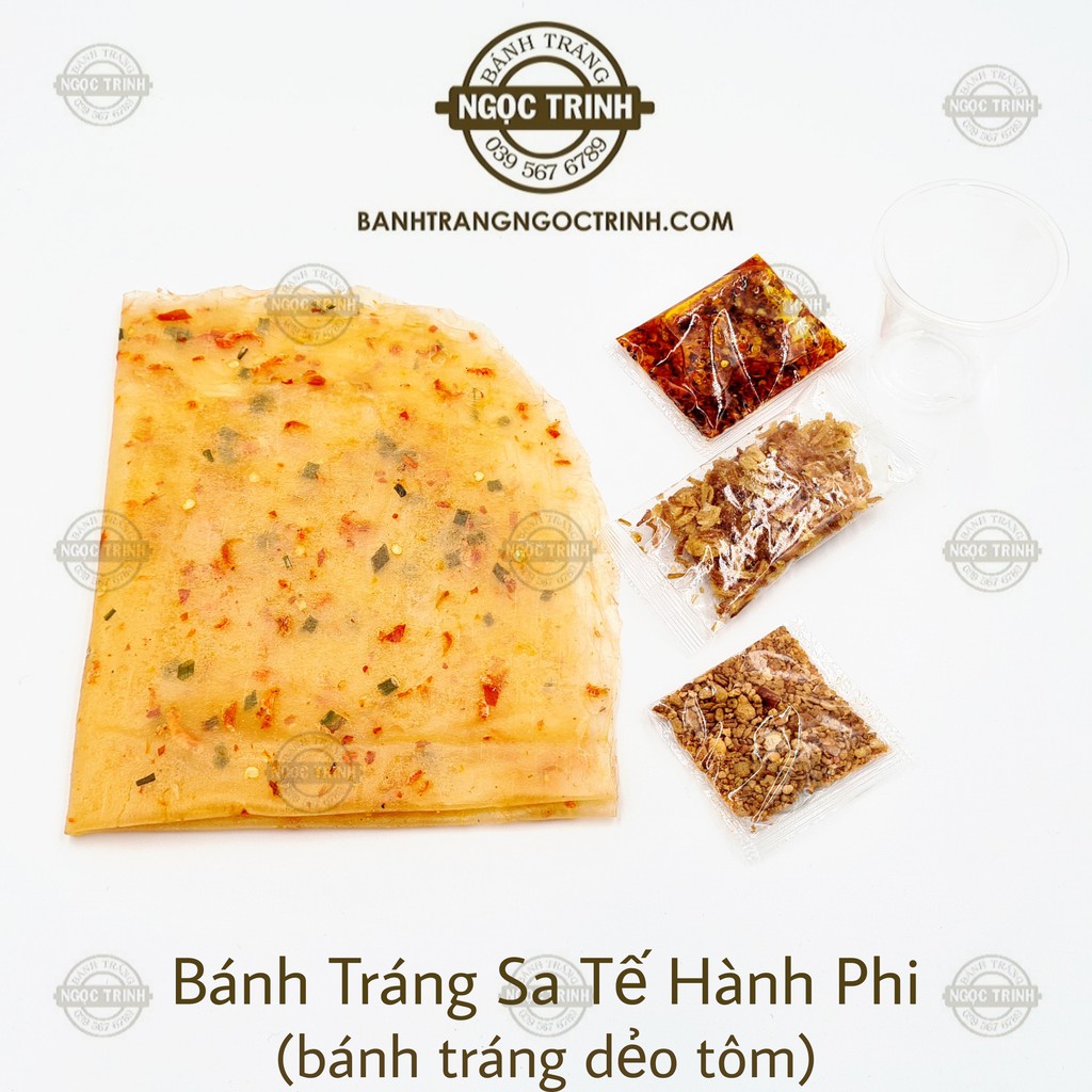 (5 Túi) Bánh tráng sa tế hành phi loại bánh tráng dẻo tôm bánh tráng Ngọc Trinh