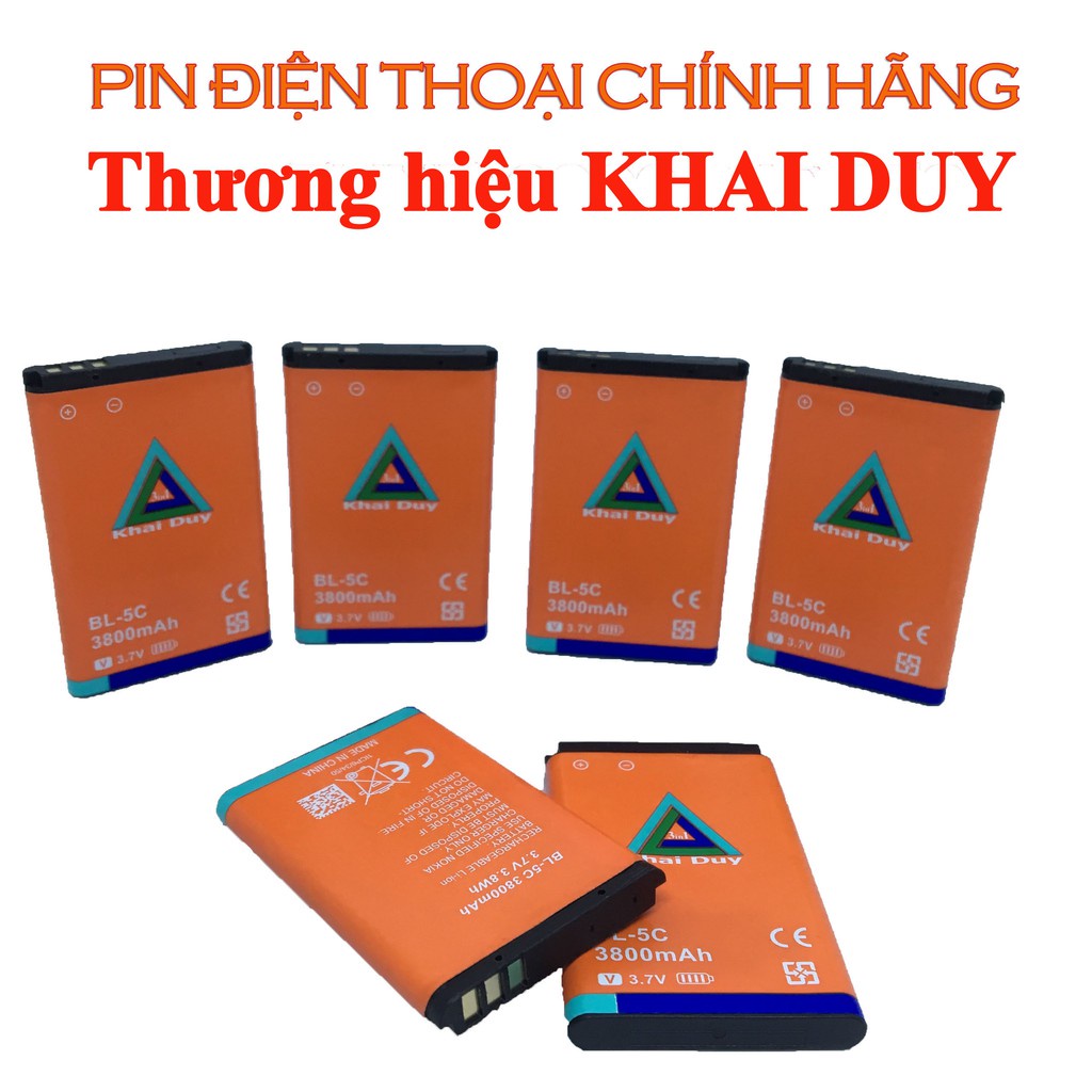 ♚▣❦Pin Nokia BL-5C/4C Dung Lượng Cao 3800mAh Chính Hãng Khai Duy