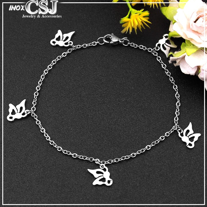 Lắc tay gắn hình bướm nhỏ xinh