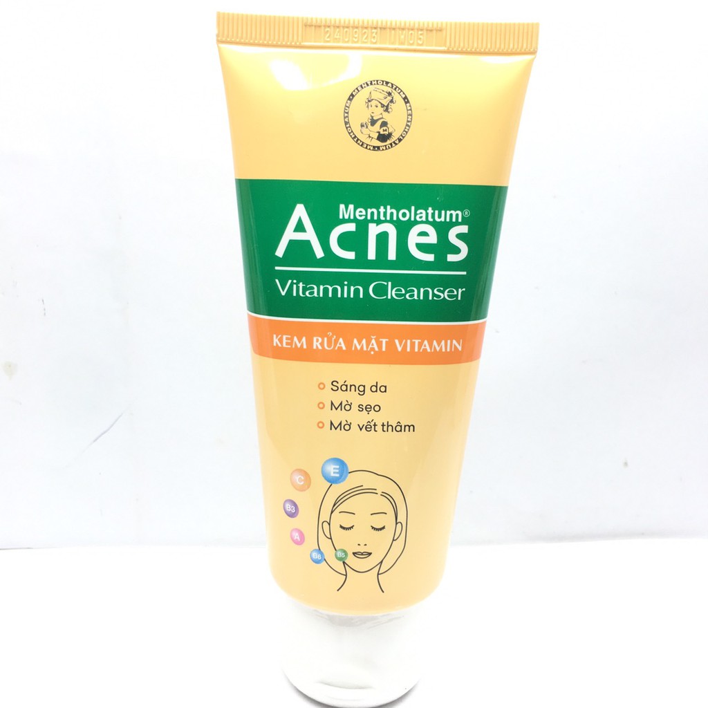 Acnes Vitamin Cleanser- Kem Rửa Mặt Vitamin 100g