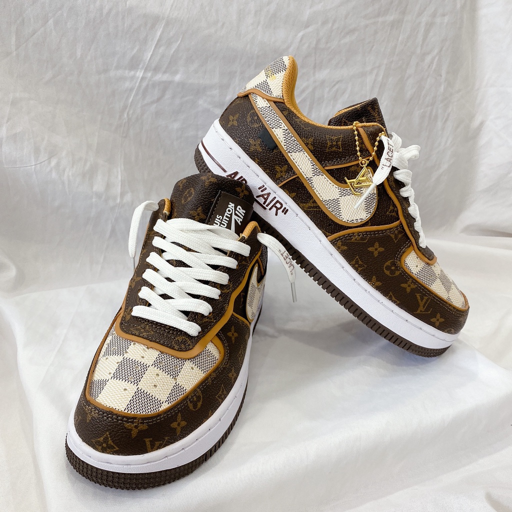 Giày Thể Thao Nam Nữ Kiên Forc XLV Màu Nâu Kem