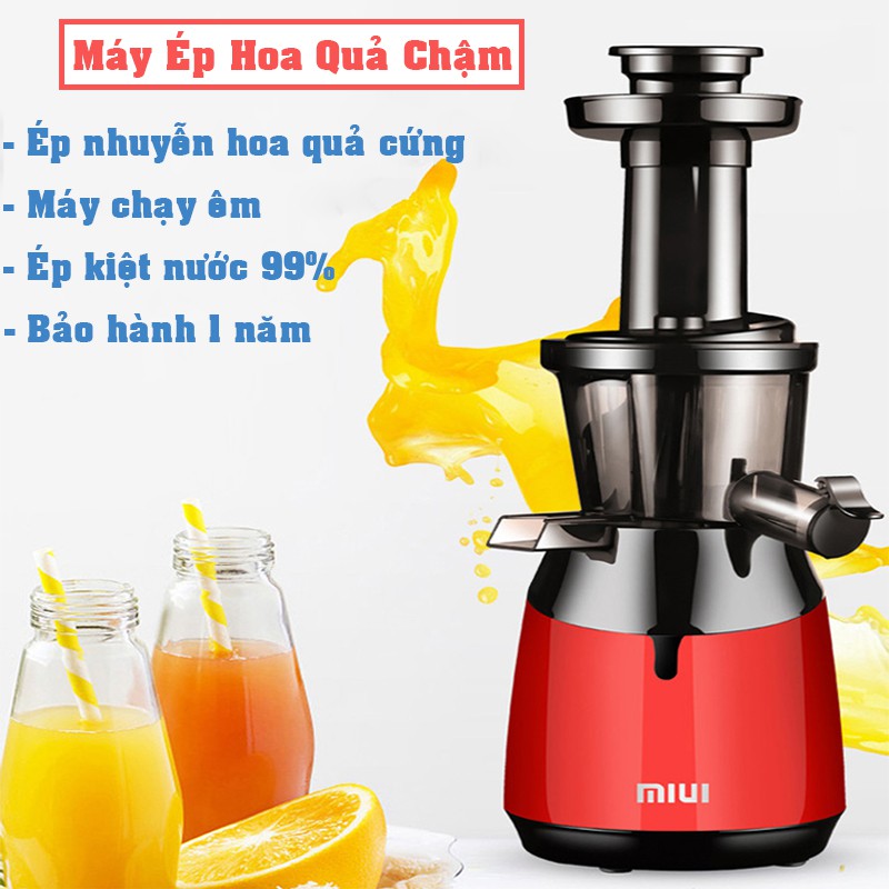 Máy ép chậm hoa quả và làm kem tươi MIUI B11, máy ép trái cây, rau củ, ép kiệt nước công suất 150W, pehouse shop