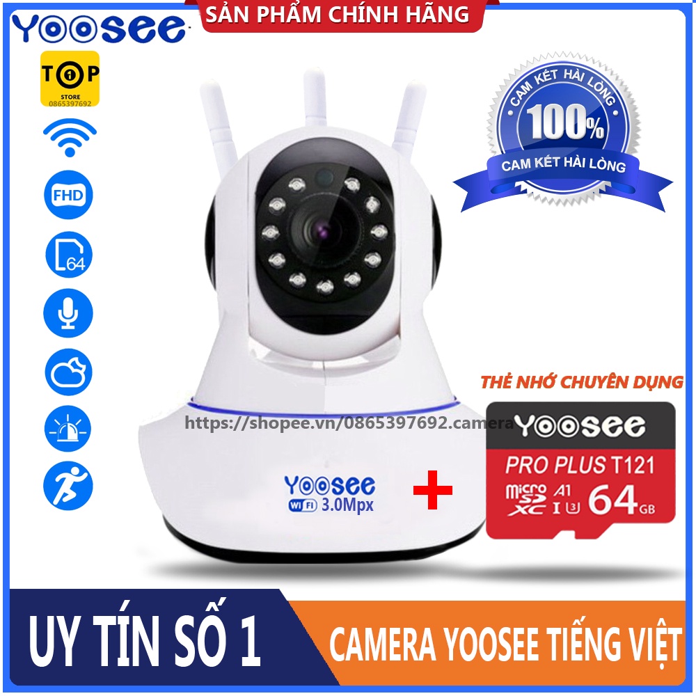 [ GIÁ SỈ ] CAMERA XOAY 360 YOOSEE HD TIẾNG VIỆT, KÈM THẺ NHỚ YOOSEE