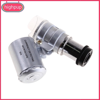 Kính hiển vi mini cầm tay 60x có đèn Led tiện lợi