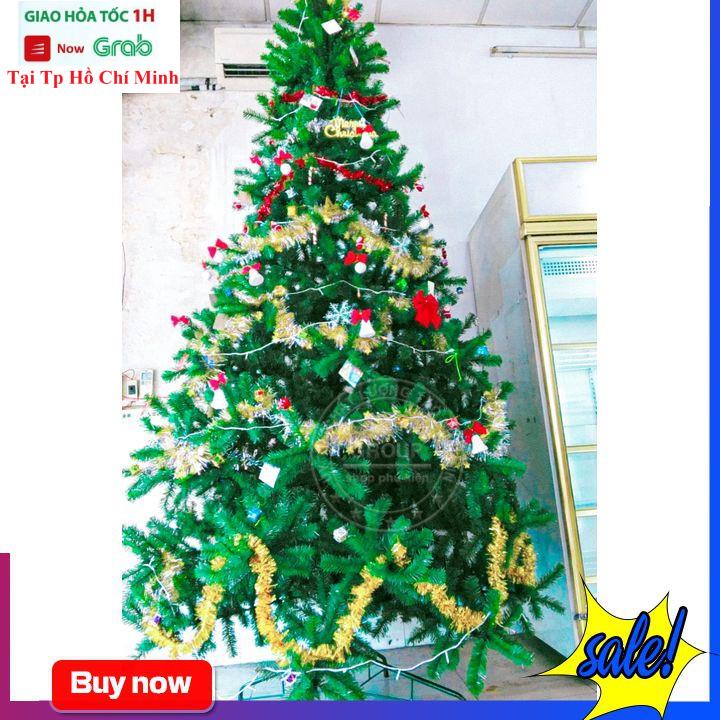 Cây Thông Noel 3M Chân Sắt + Đầy Đủ Phụ Kiện (Có Video) Cây Thông Hàng Việt Nam Cao Cấp