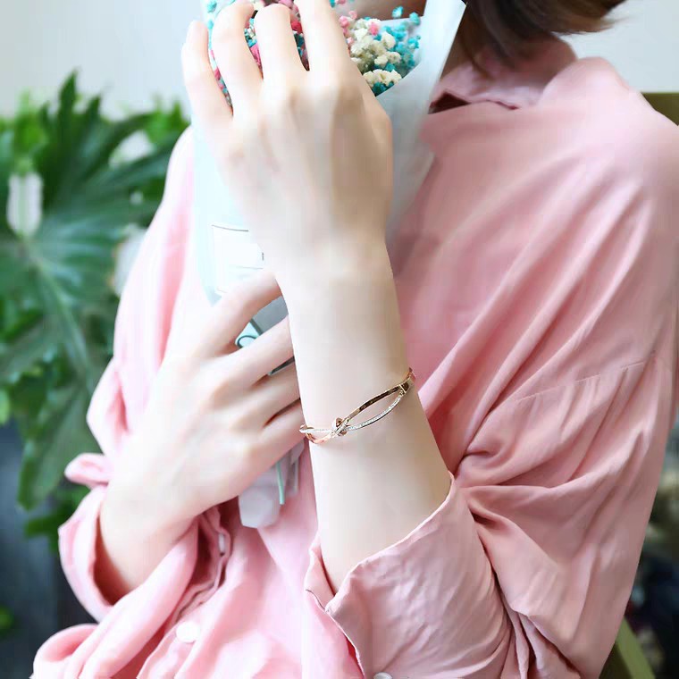 Vòng Đeo Tay Thép Titan Hai Vòng Nhẫn Đơn Giản Phong Cách Hàn Quốc Cao Cấp Chống Nước Chống Rỉ Sét Dễ Phối Đồ Cho Nữ Sinh tanaba