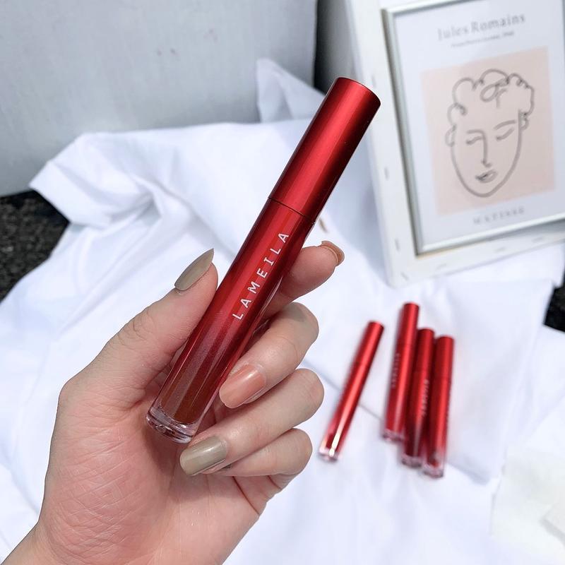Son Môi Lameila 6 Màu Tùy Chọn Giúp Dưỡng Ẩm Và Lâu Trôi Cao Cấp