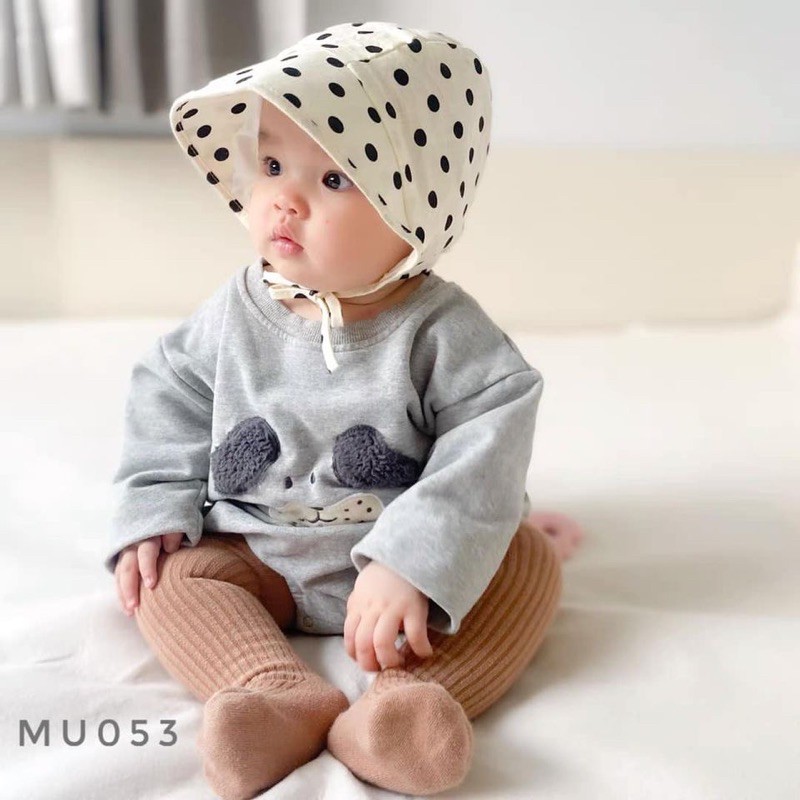 Mũ bé gái buộc dây MU053