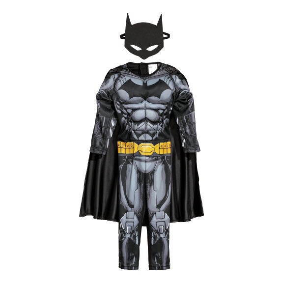 HM0392 - Trang Phục Áo Liền Quần Độn Cơ Bắp Hóa Trang Nhân Vật Người Dơi Batman Cho Bé Trai Từ 3 đến 4 tuổi
