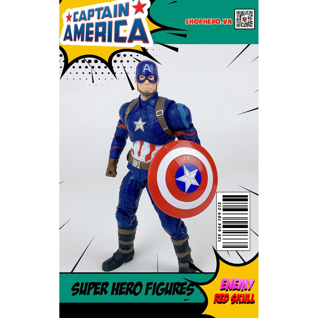 Mô hình nhân vật Marvel Captian America