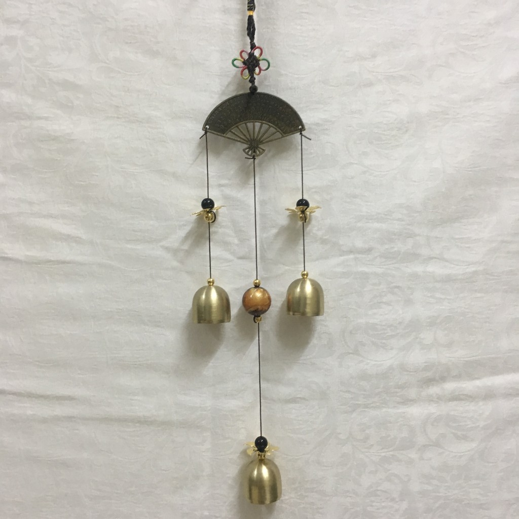 Chuông gió phong thủy và trang trí hình quạt VG27