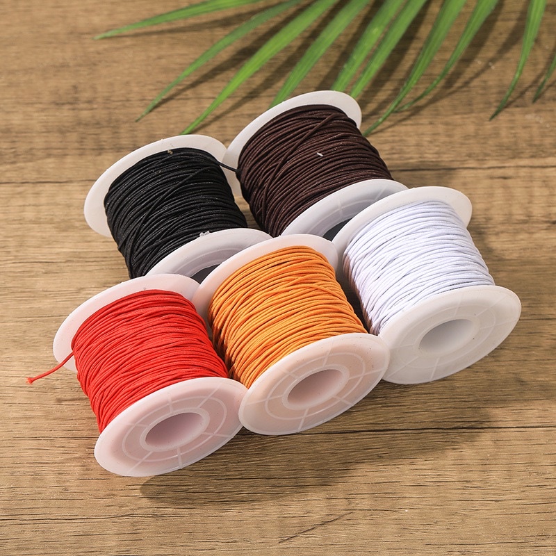 Cuộn 50 Mét Dây Dù Co Giãn, lõi chun xâu chuỗi vòng gỗ, vòng đá - 5 màu