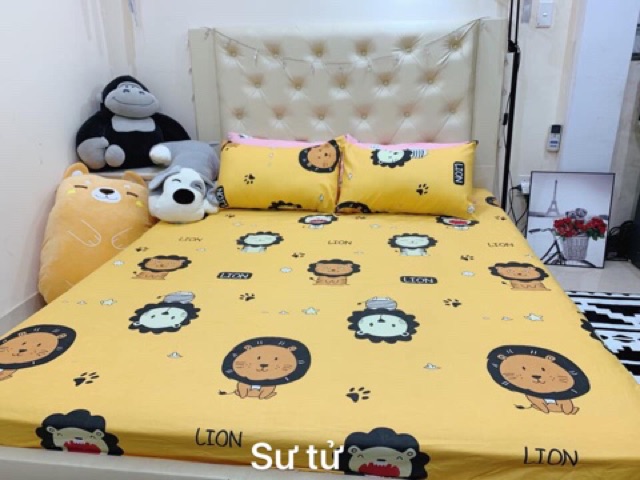 Set ga chun và 2 vỏ gối cotton poly. Đủ size, đc chọn mẫu,sẳn hàng tại tp hcm