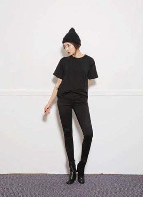 Áo thun trơn đen LOẠI 1 AGE2X | BigBuy360 - bigbuy360.vn